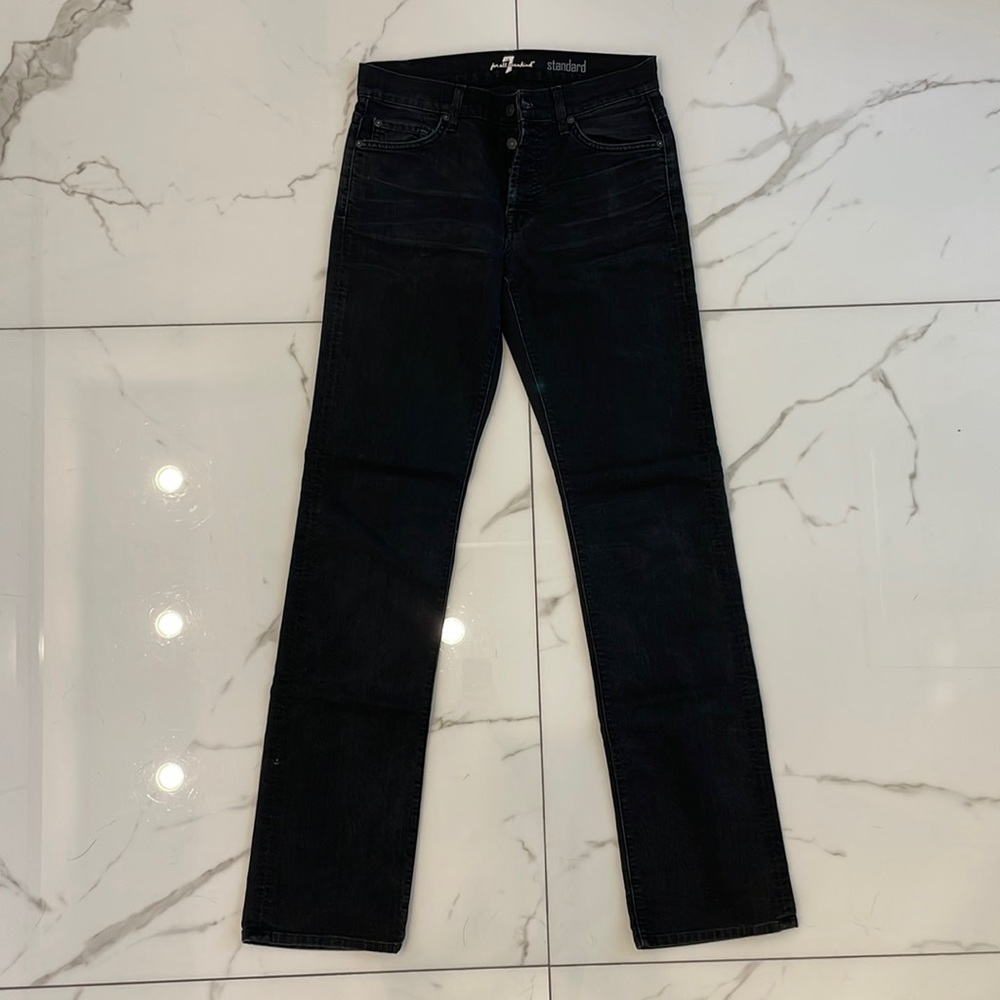 7 Seven for all Mankind Standard black Jeans Pants 30